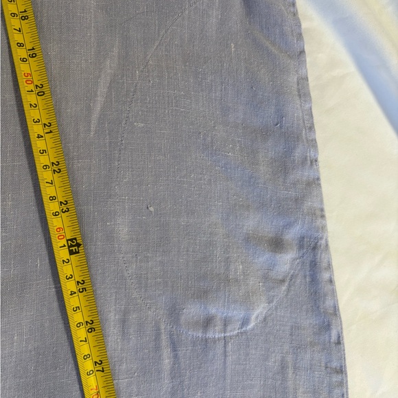 Purple Sleeveless linen Dress with Starfish Embroidery LARGE - Picture 8 of 8